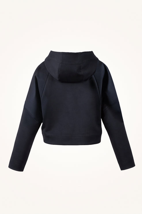 Áo Khoác Hoodie Ponte Nữ Kéo Khoá
