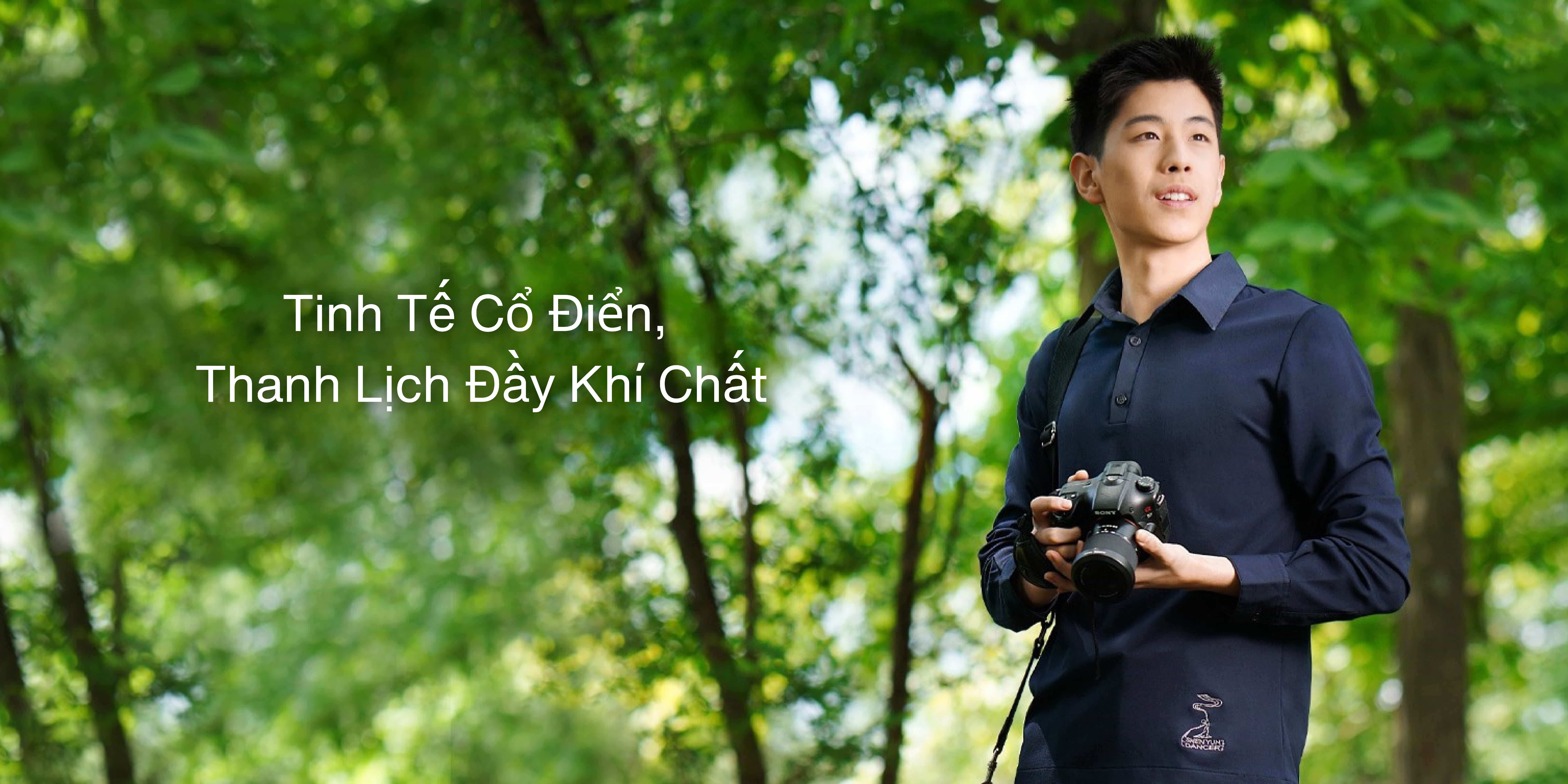 Áo Polo Nam Cotton Lụa Dài Tay | Navy