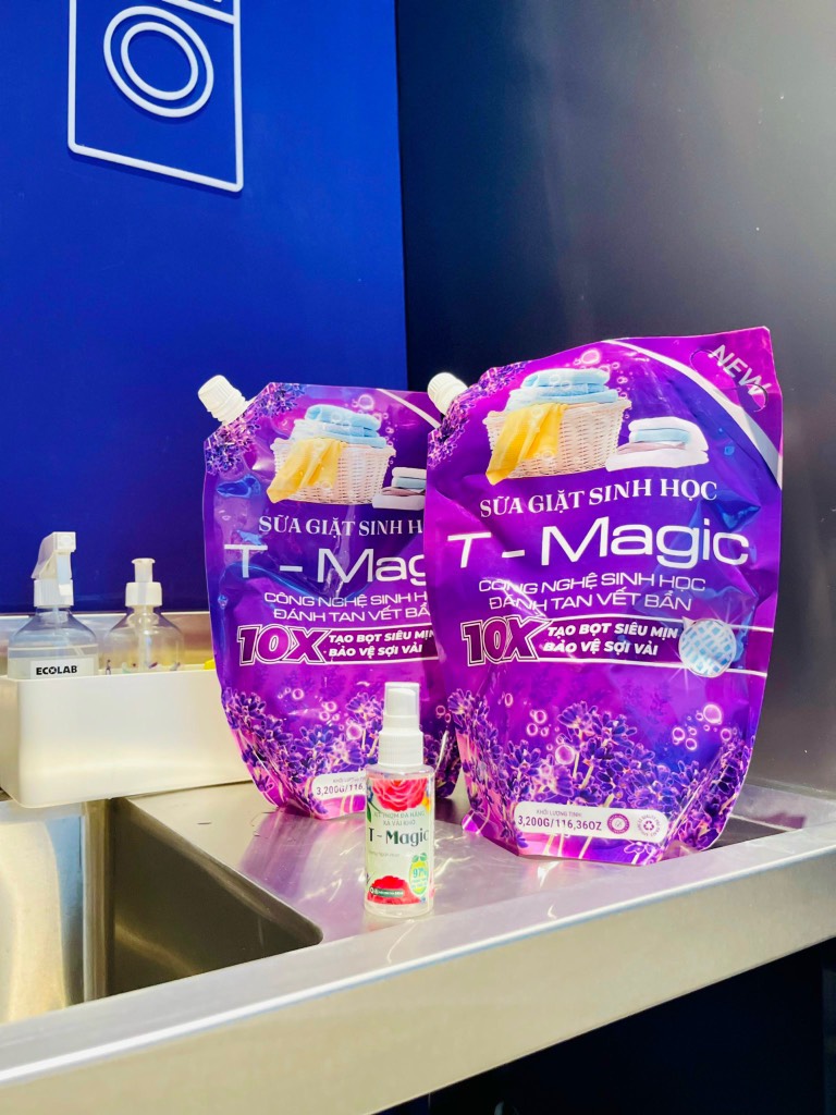 Nước giặt sinh học T Magic (1 thùng 2 túi 6,4kg)