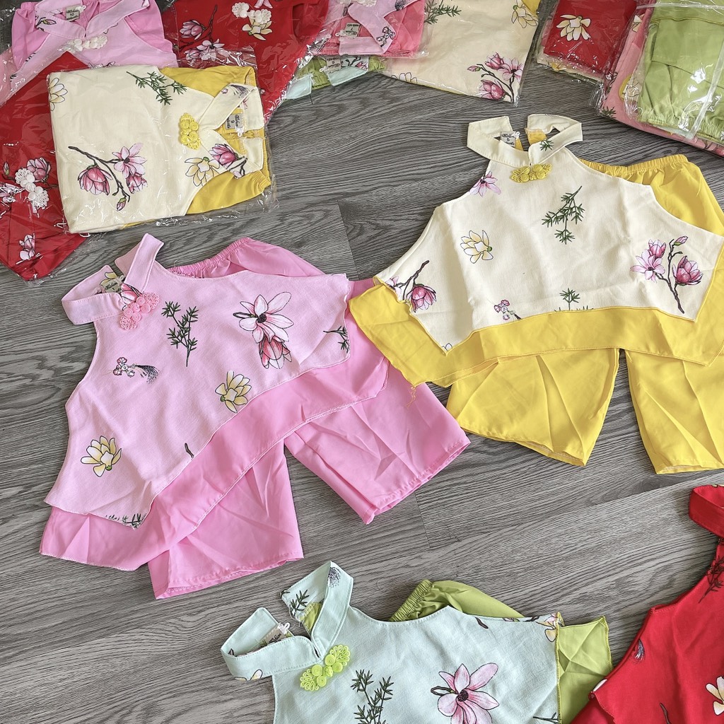 B469-Bộ cổ yếm q dài in hoa (10.20kg)