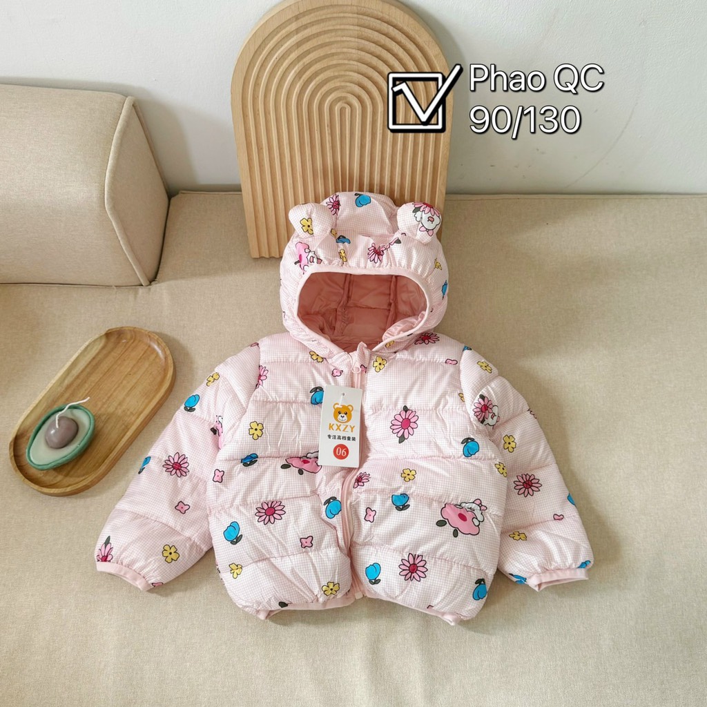 K017-Áo khoác phao QC tai gấu