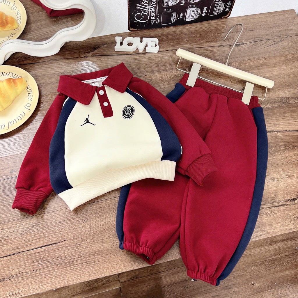 T489-Set nỉ 2 da phối polo (08.18.379)