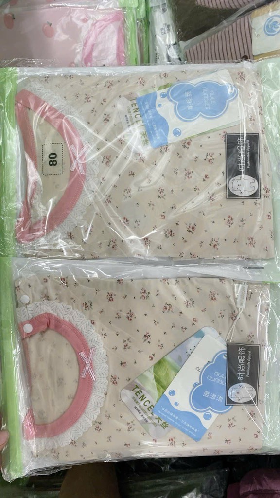 B403-Bộ dài cotton lụa gấu BULE (06.15.153)
