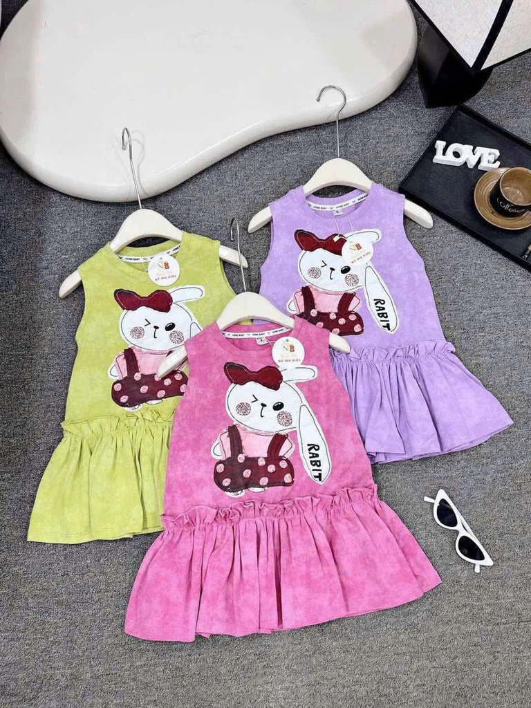 V391-Váy cotton SN thỏ loang (15.32kg)