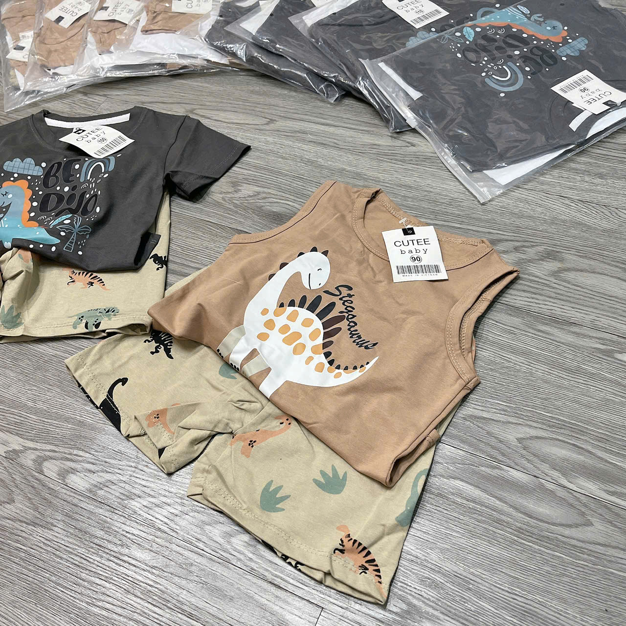T696-Bộ balo cotton KL nâu (08.22kg)