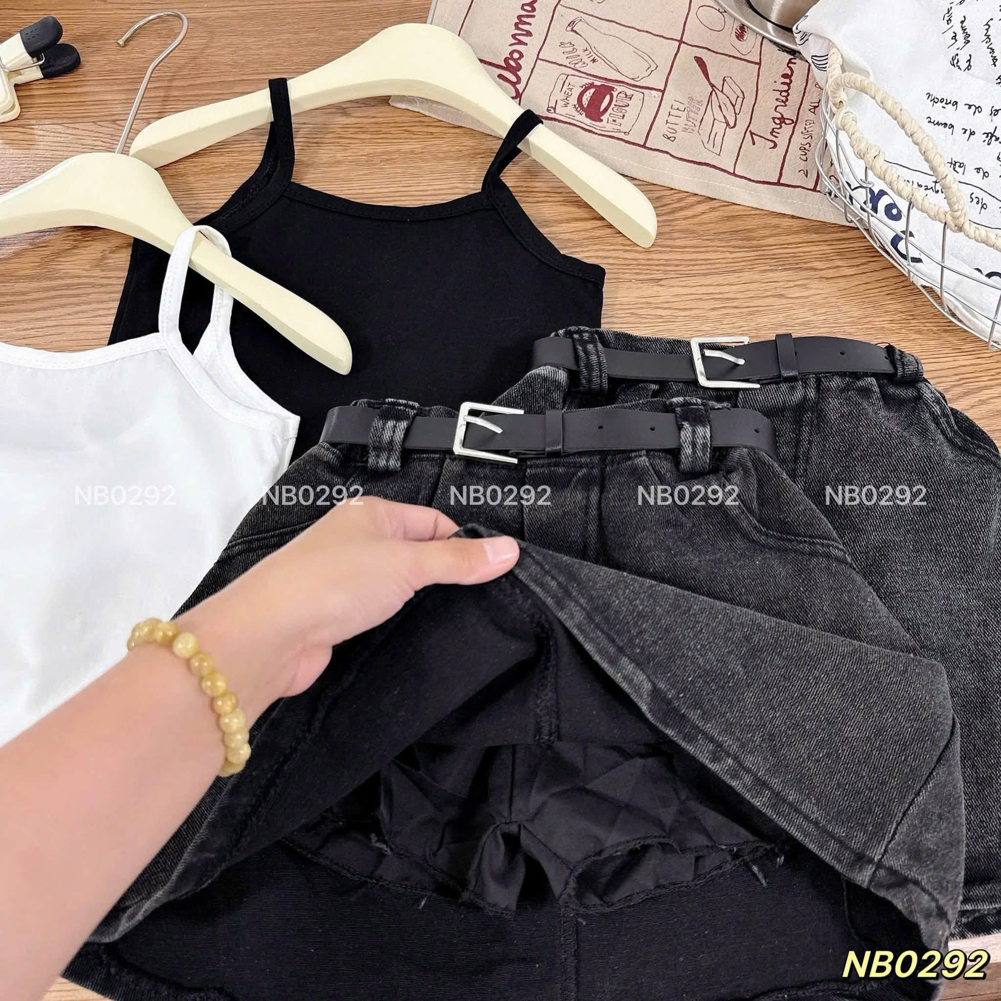 G871-Set áo dây cv jean đen khói (10.30kg)