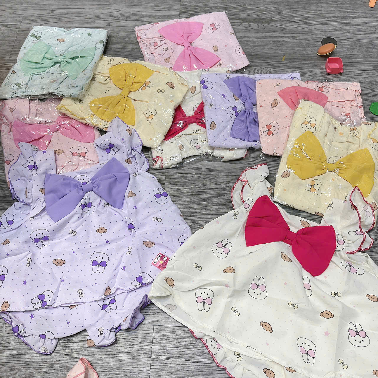 B571-Bộ đũi hàn cánh tiên thỏ nơ to (07.16kg)