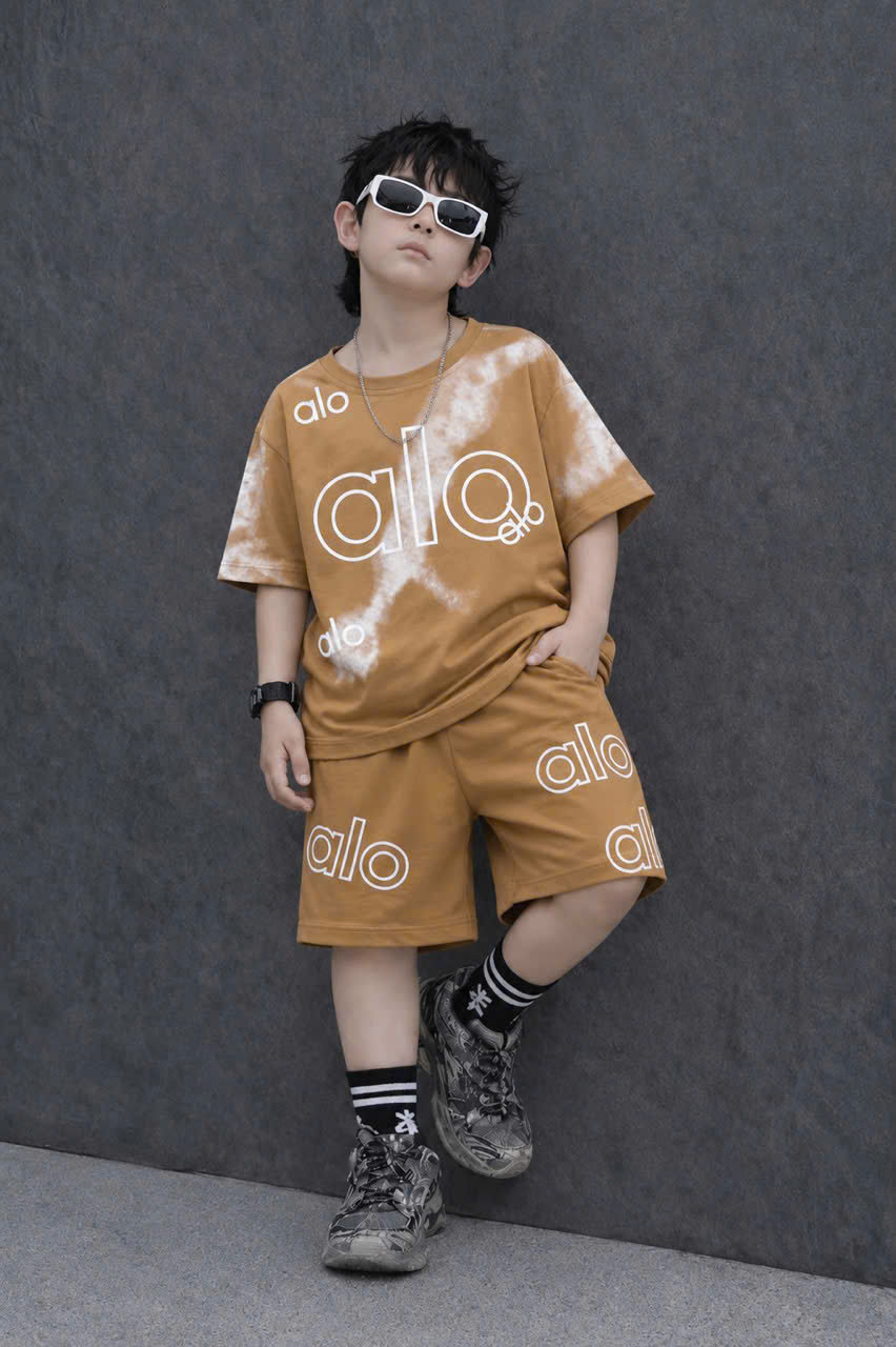 T716-Bộ cotton trai Alo loang nâu Cồ (35.55kg)
