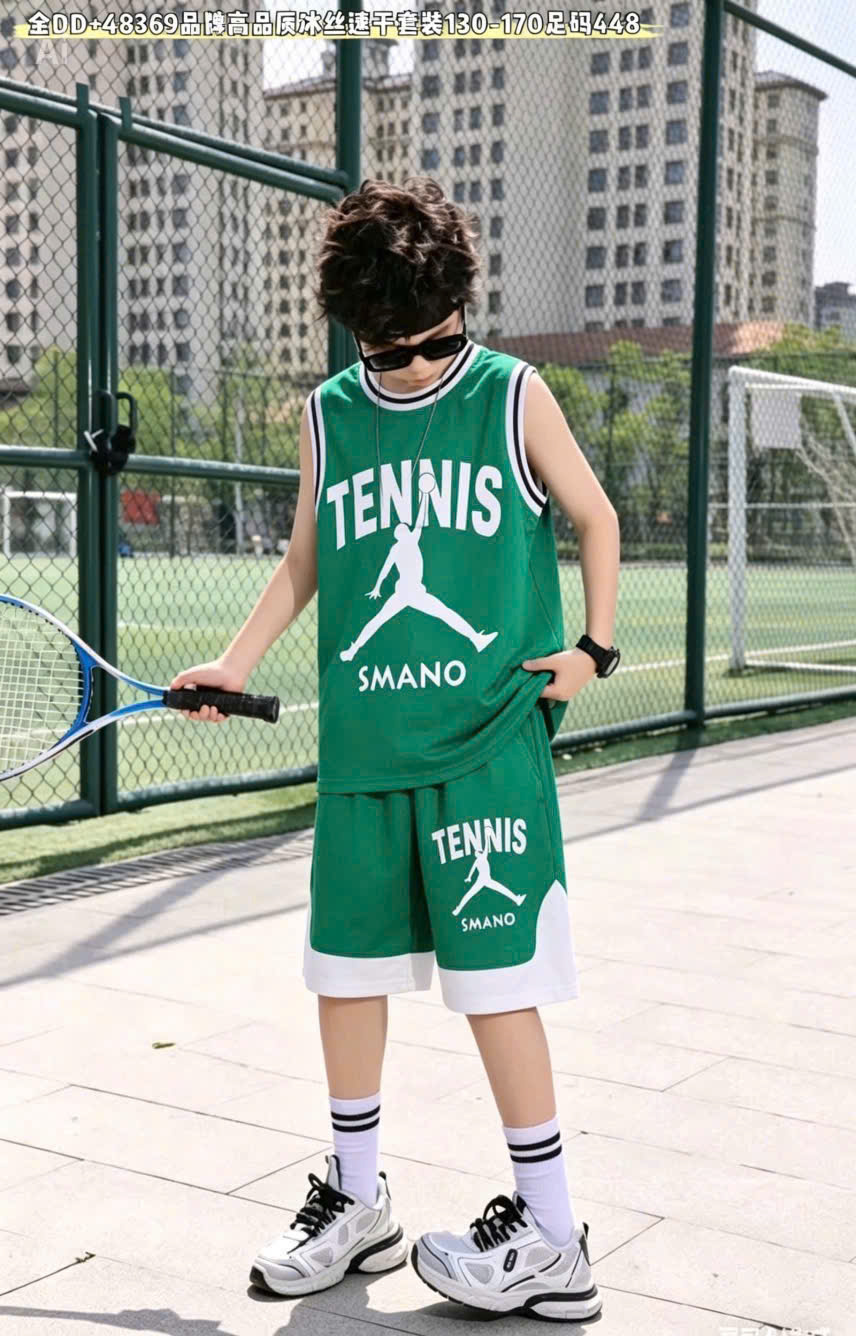 T717-Bộ cotton trai SN viền Tennis (24.42kg)