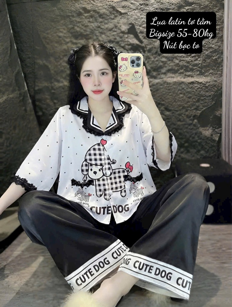 N036-Pijama Bigsize Latin 3D tiểu thư
