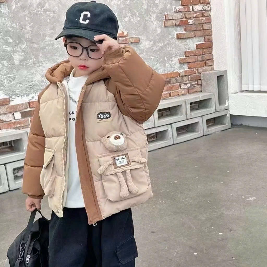 K117-Áo khoác phao gấu nổi (09.18.590)