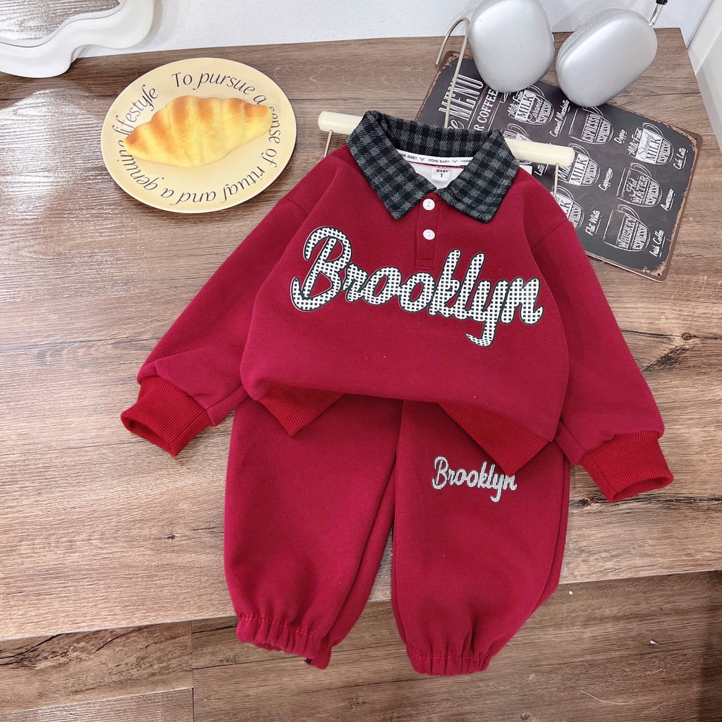 T490-Set nỉ 2 da cổ caro (09.17.379)