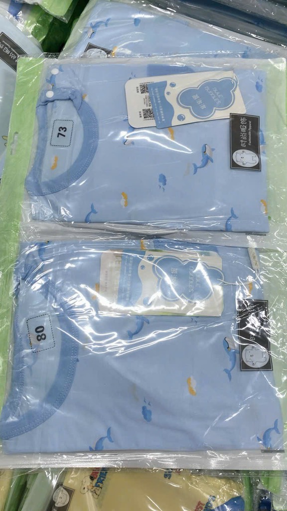 B403-Bộ dài cotton lụa gấu BULE (06.15.153)
