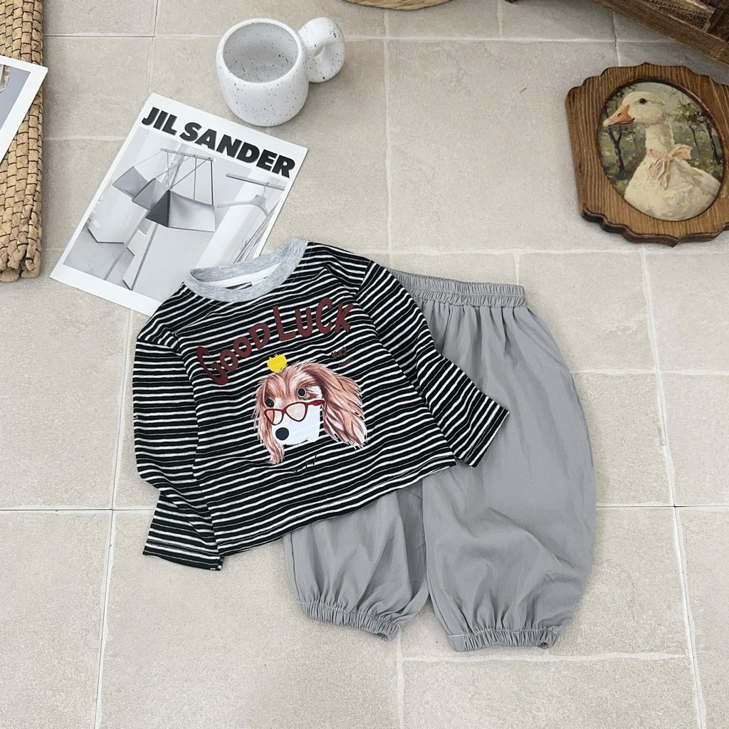 T771-Set giấy kẻ nhỏ cún quần gió (10.27kg)