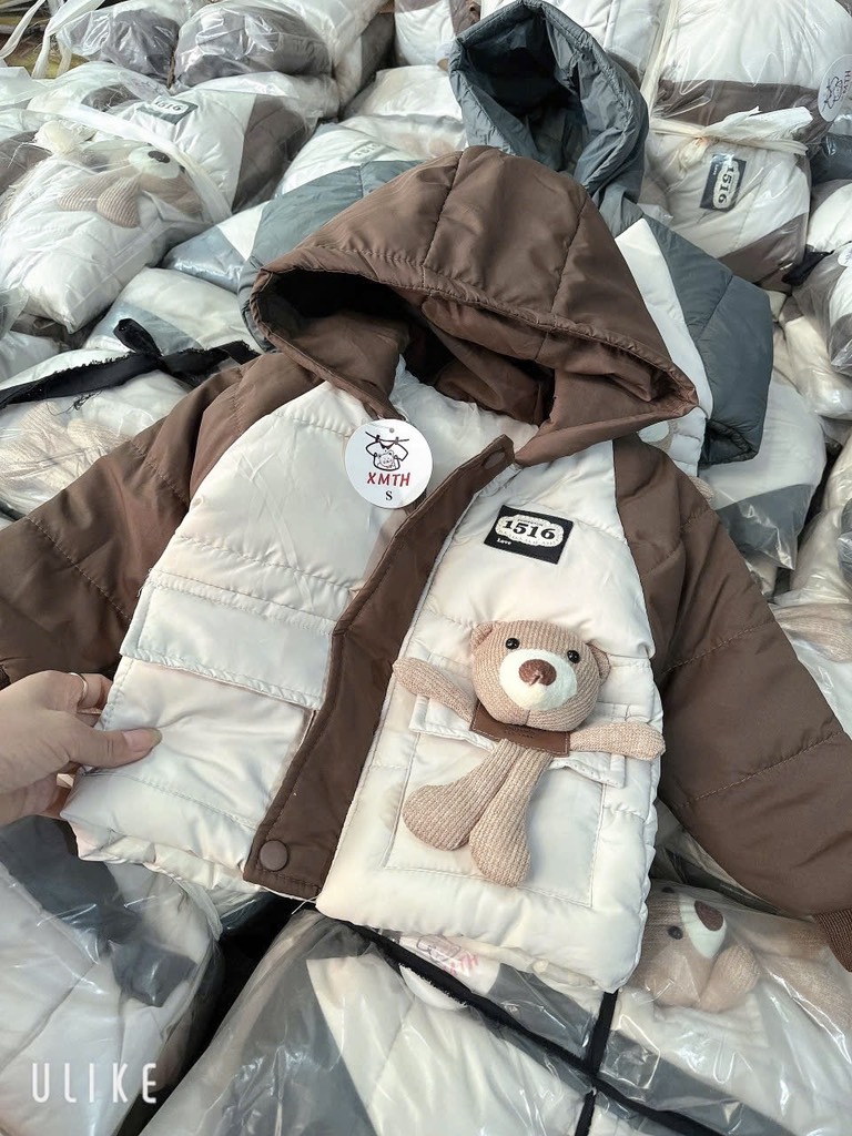 K117-Áo khoác phao gấu nổi (09.18.590)