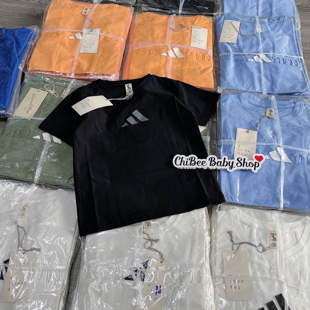 A437-Áo cộc cotton XK logo nổi (12.36kg)