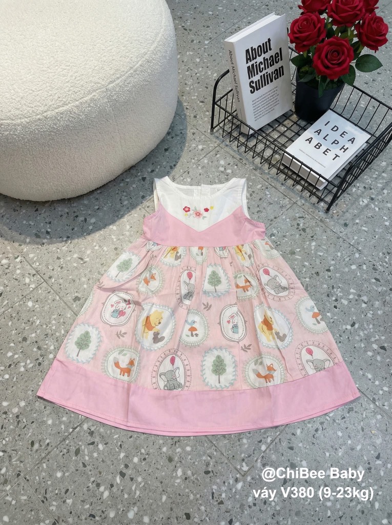 V380-Váy SN thô hàn hình thú hồng (09.23kg)