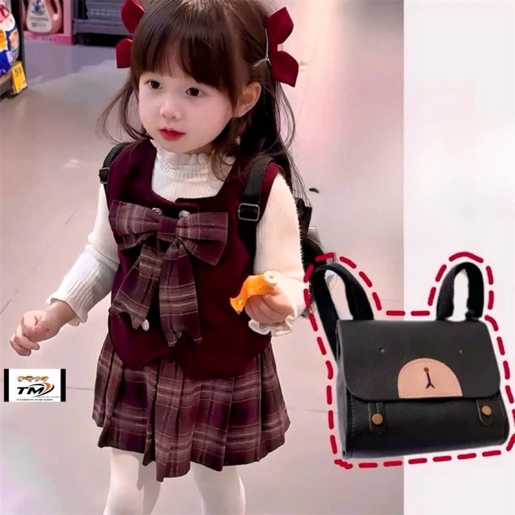 G338-Set nhung nơ đỏ cv caro 10S1-10