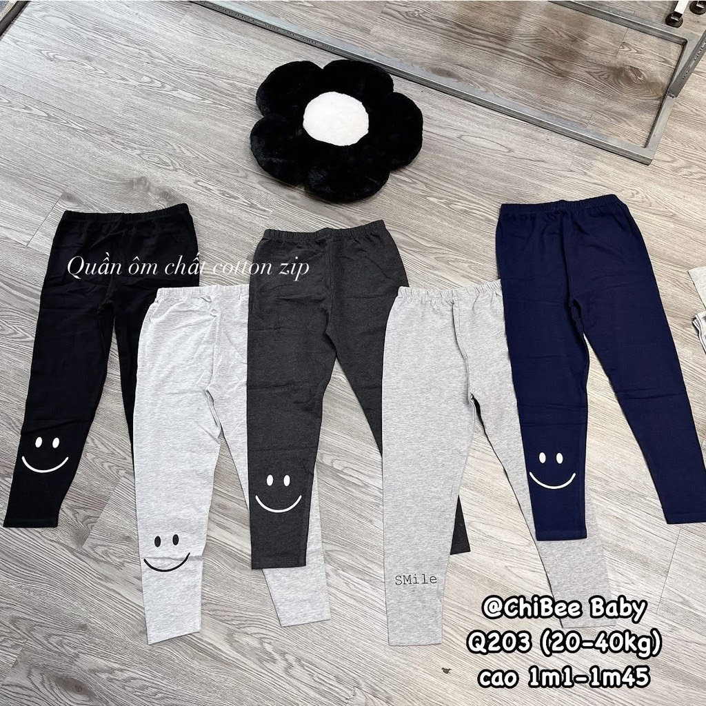Q203-Quần legging cotton zip Cồ (20.40.138)