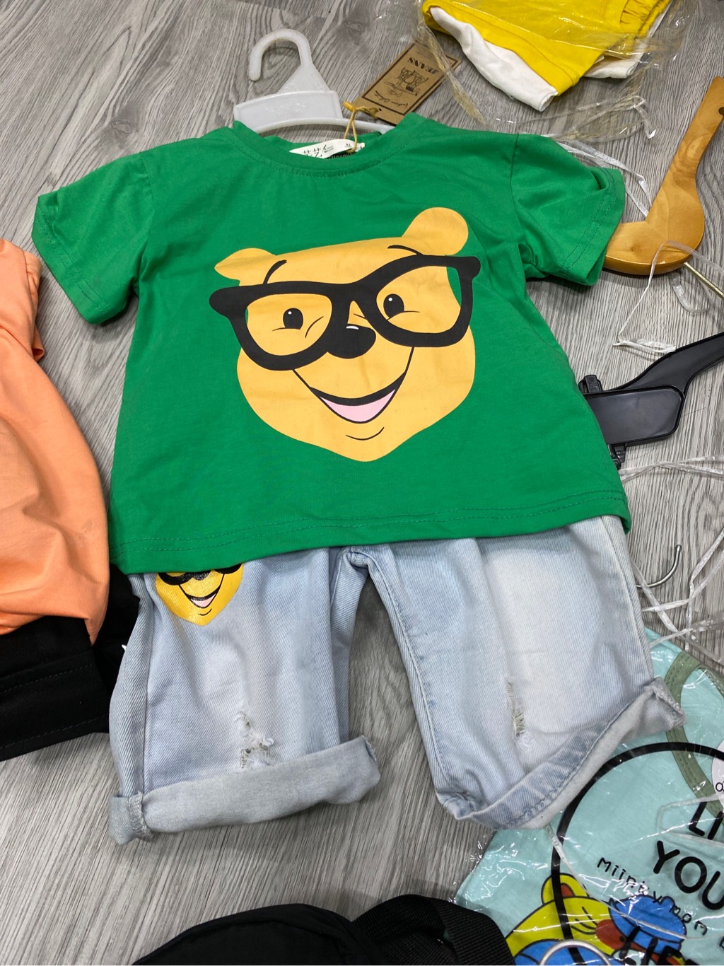 T049-Set jean QC bé trai đại