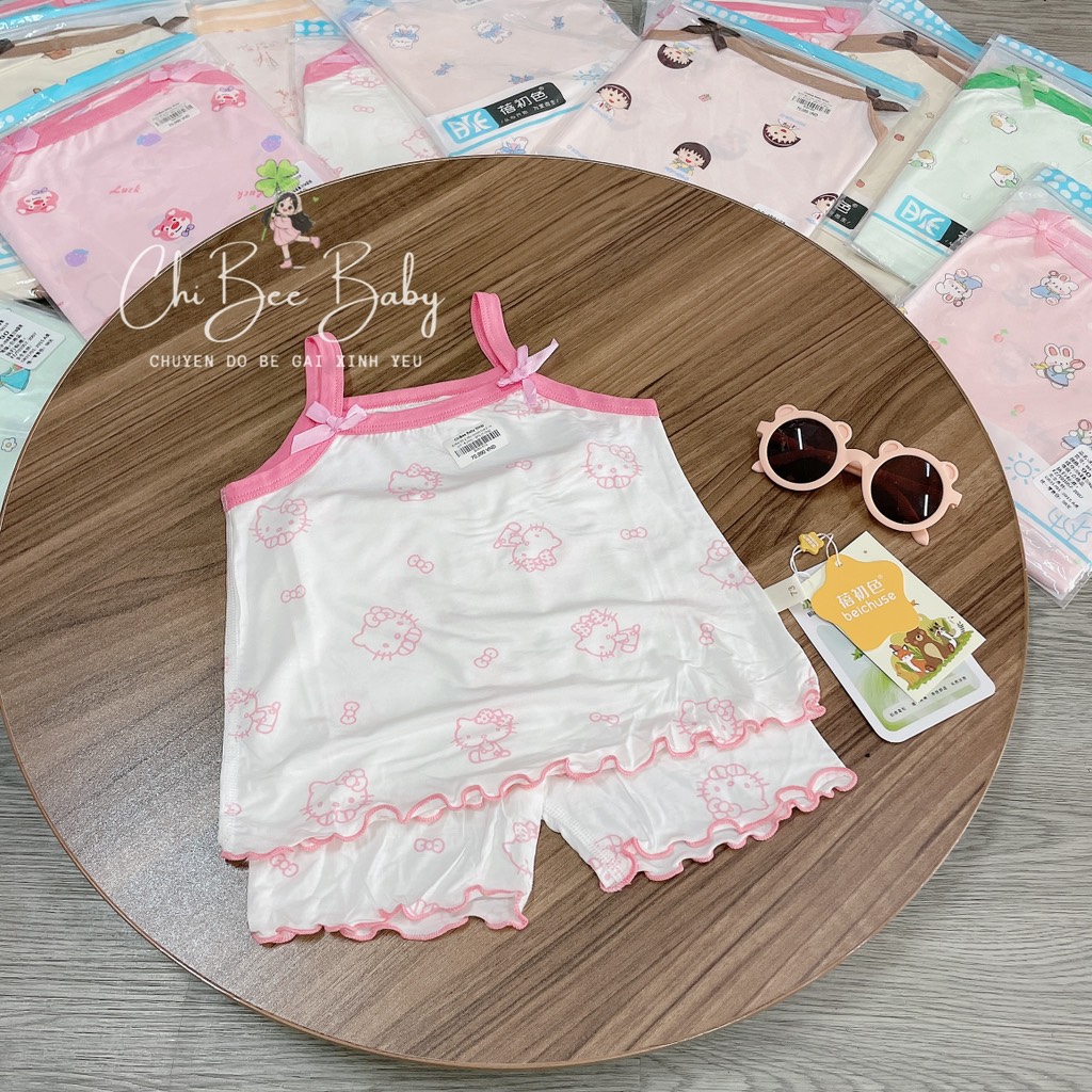 B384-Bộ 2 dây cotton lụa 2 nơ (07.16.243)