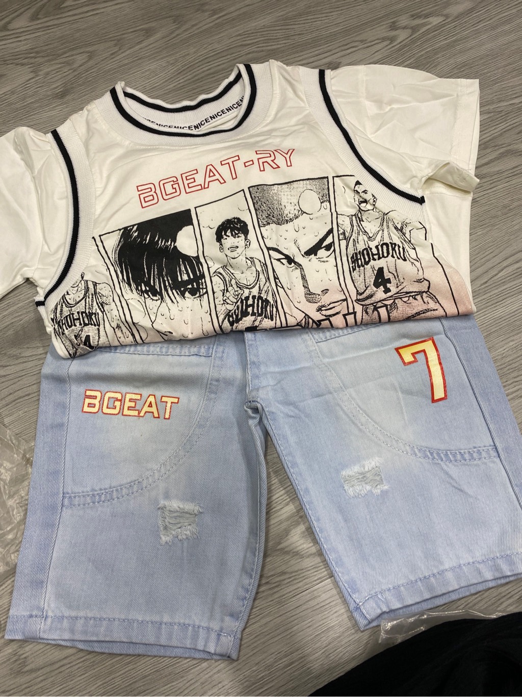T049-Set jean QC bé trai đại
