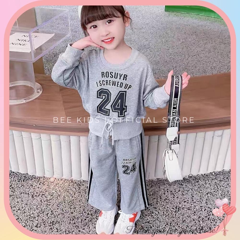 Set bộ dài tay cho bé gái đi chơi đi tiệc kiểu Hàn Quốc hàng thiết kế (size 8-18kg) [Ảnh Thật] BEEKIDS268-BG005
