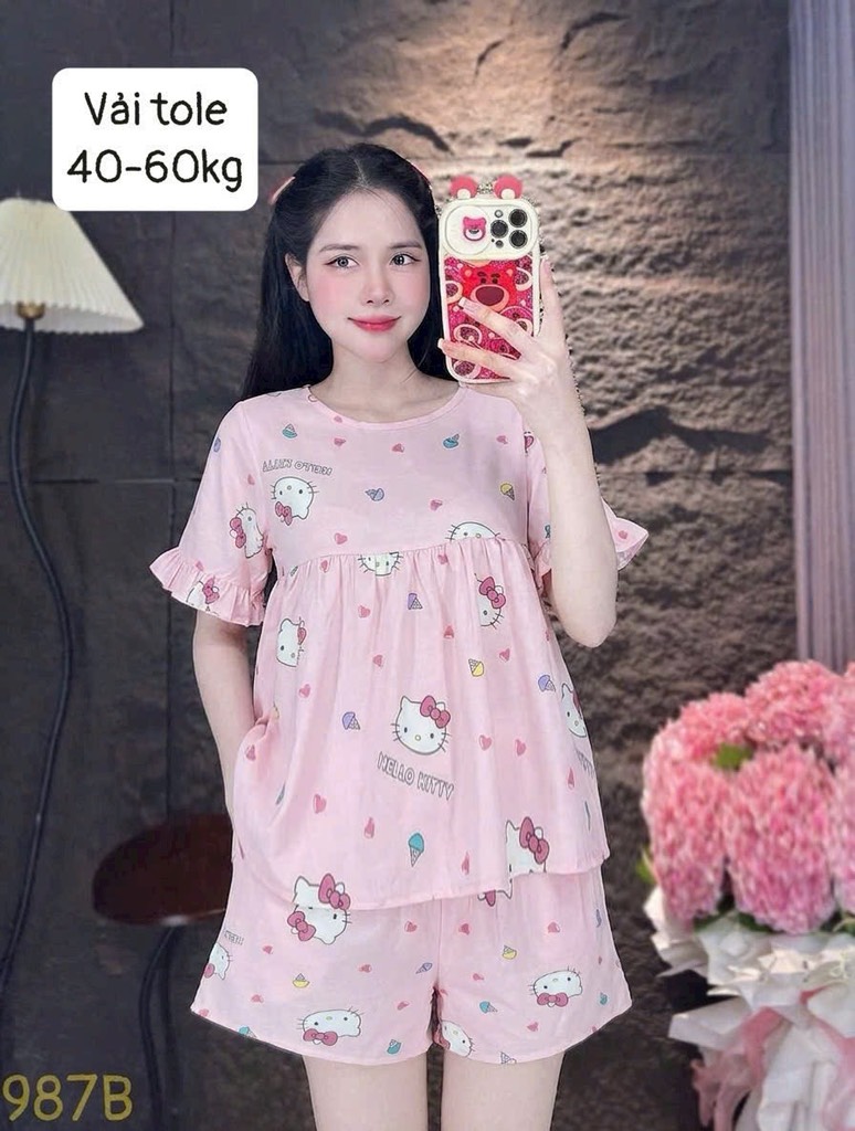 N055-Pijama 40-60kg Đùi Tole Lanh