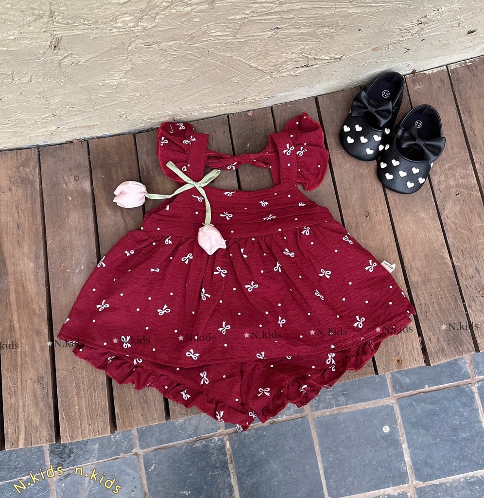 G475-Bộ 2 dây cánh tiên đỏ hoa tulip (06.12.539)