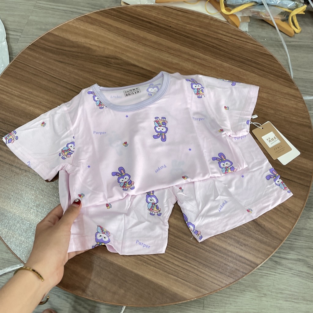 B372-Bộ cộc cotton lụa xước QC (08.27.438)