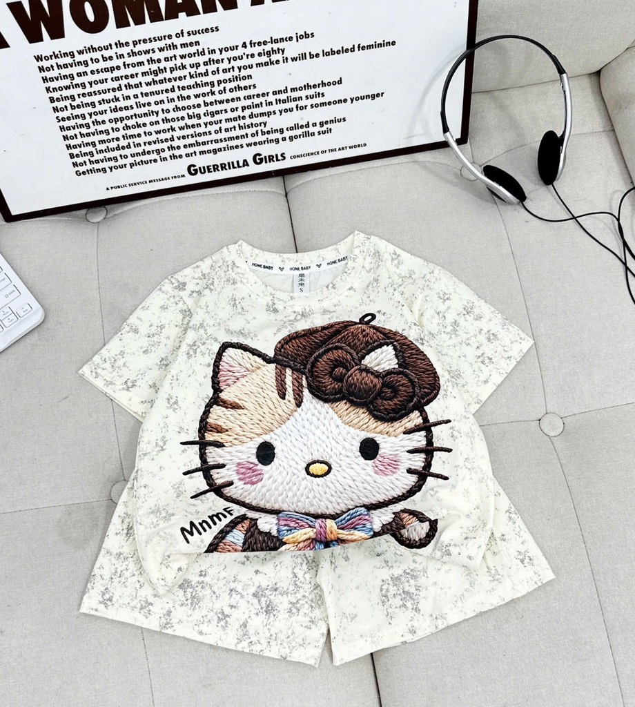 G809-Bộ cotton loang đùi bé gái (15.35kg)