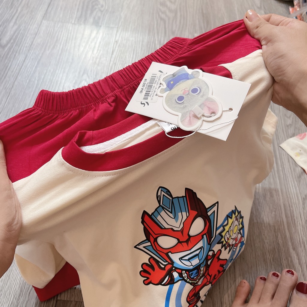 T626-Bộ cotton viền Ultraman đỏ (10.18kg)