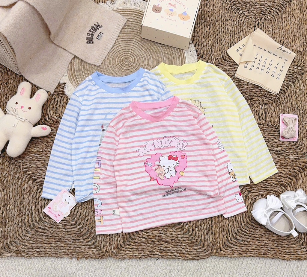 A448-Áo giấy kẻ mèo Kitty (10.22kg)