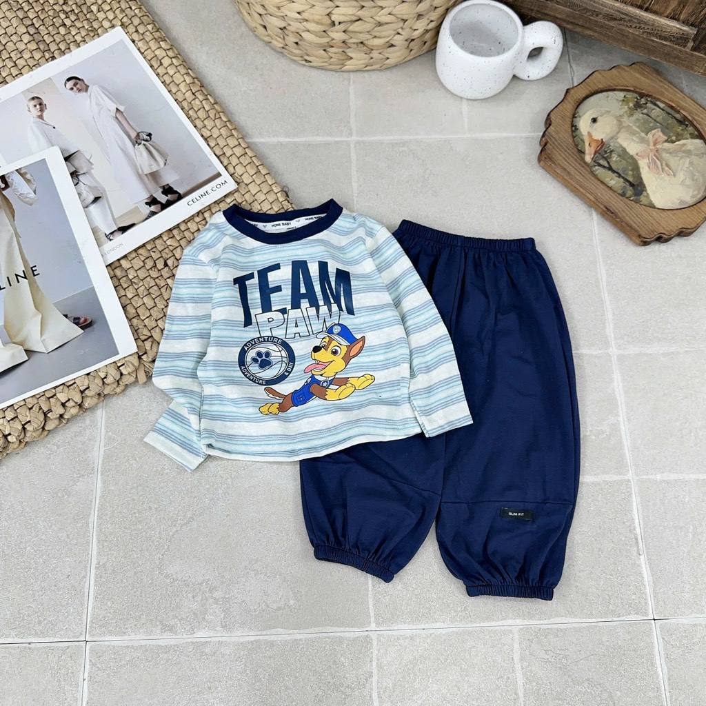 T769-Bộ dài giấy kẻ quần cotton bom (10.26kg)