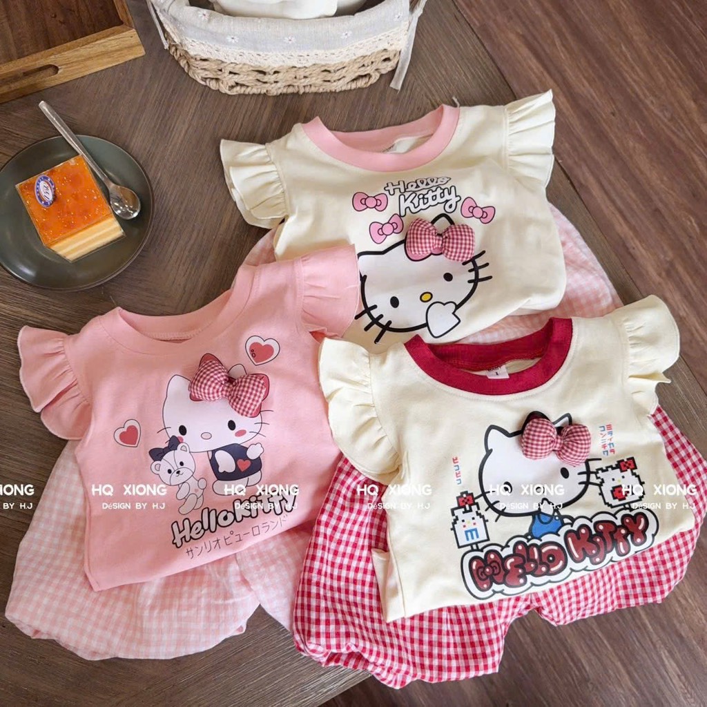 G812-Bộ Kitty cánh tiên q bí caro (07.17kg)