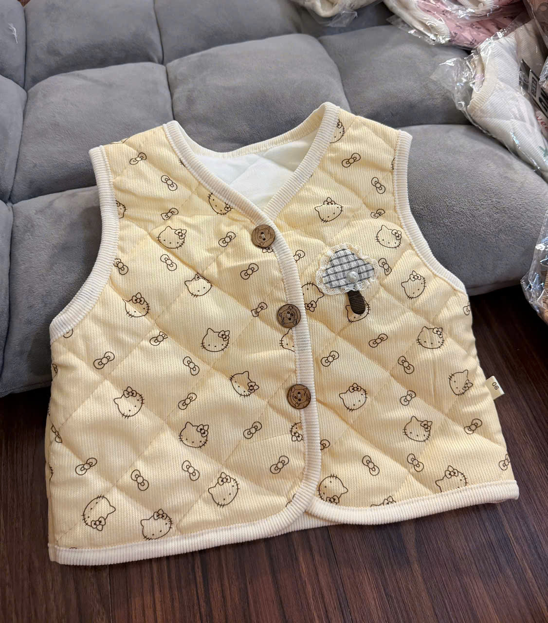 K120-Áo gile nhung tăm lót nỉ (06.18kg)