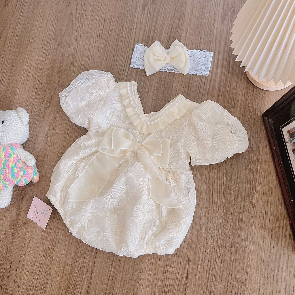 BD033-Body suit thiết kế bé gái