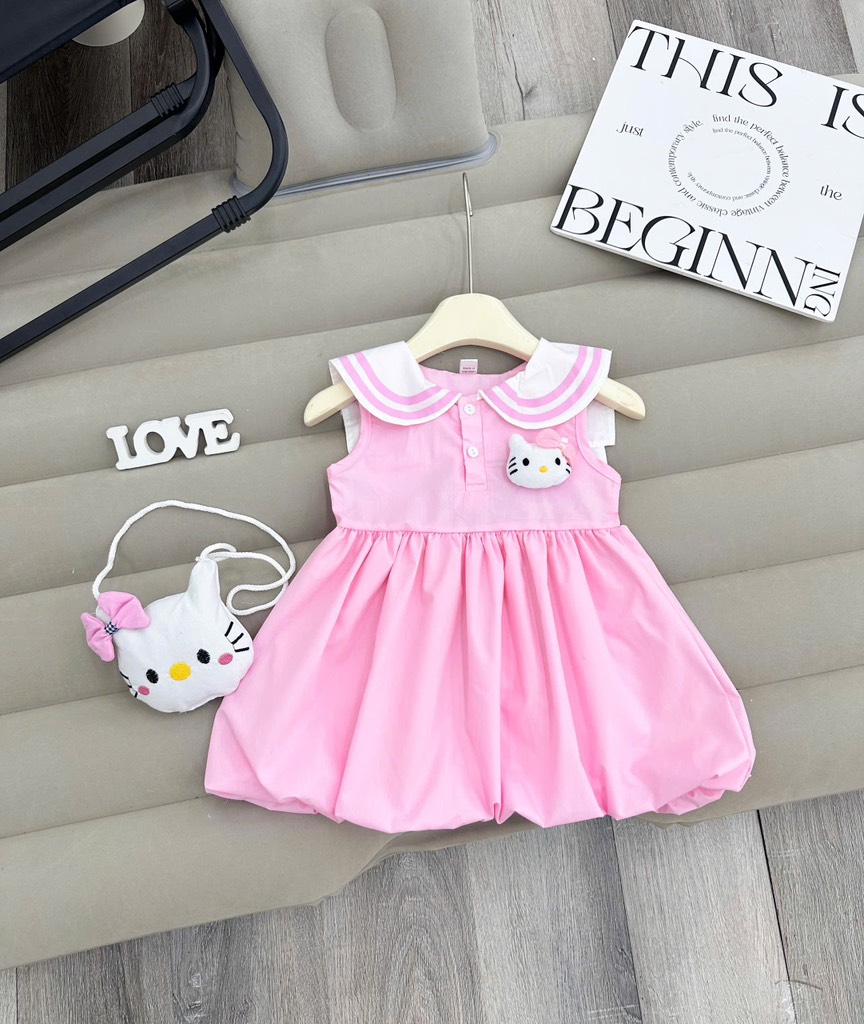 V404-Váy mèo hồng kèm túi nổi (09.18kg)