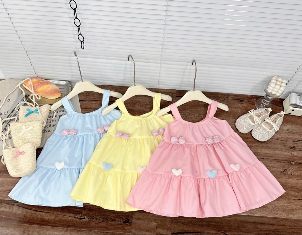 V403-Váy 2 dây xoè nơ nổi kèm túi (10.22kg)