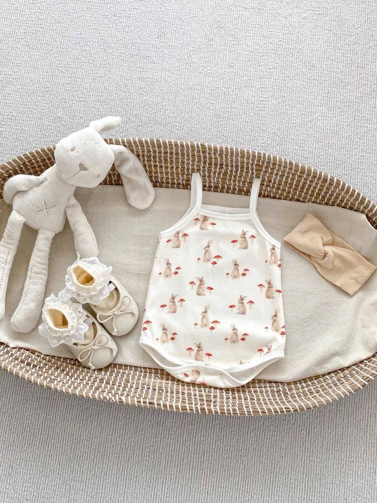 BD075-Body chip 2 dây cotton hoạ tiết