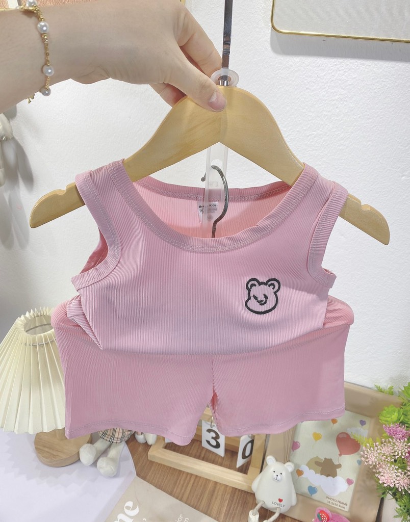 B131-Bộ balo tăm thêu gấu đại 50k (15-23kg)