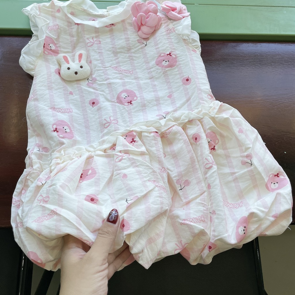 V423-Váy đũi bí thỏ SN hoa tulip (07.12kg)