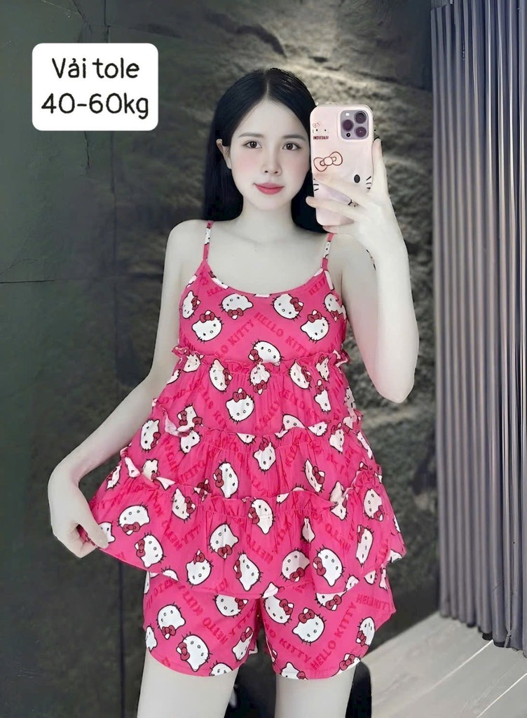 N048-Pijama 40-60kg Hai Dây Tole Lanh