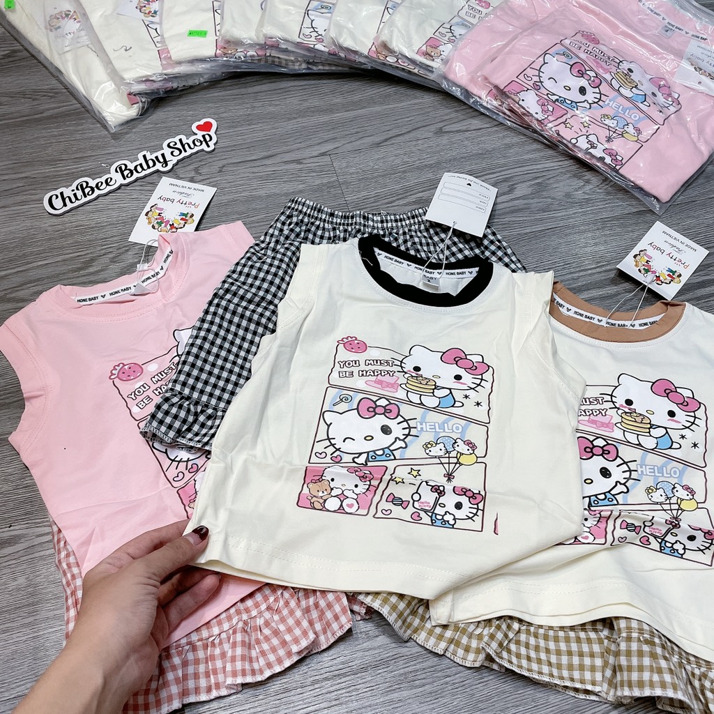 G891-Bộ cotton SN Kitty q caro (10.18kg)