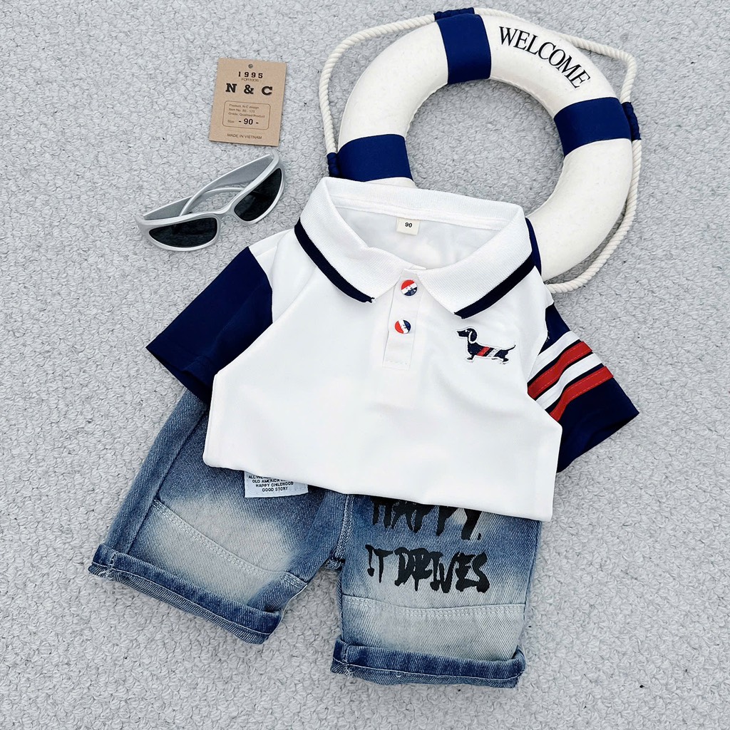 T265-Set jean áo polo Thorm 10S80-170