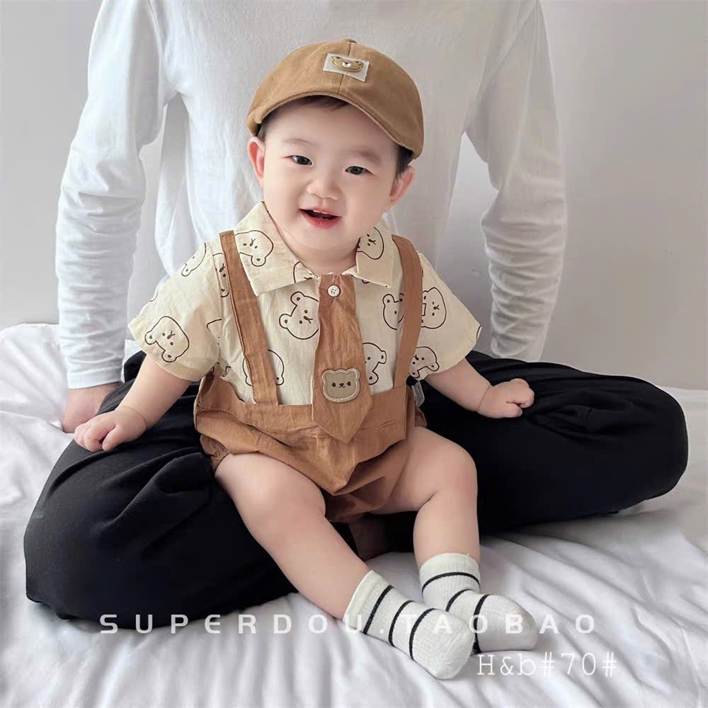 BD079-Body suit cà vạt nâu (04.11.059)