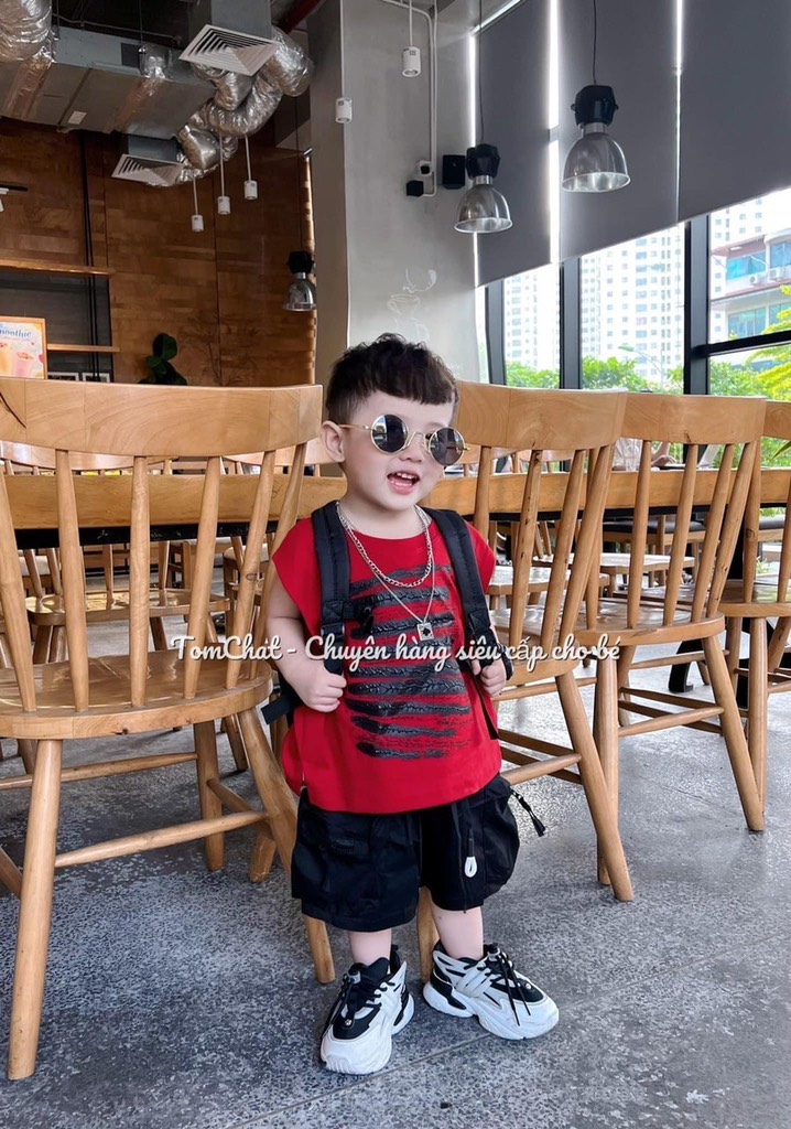 T071-Set đỏ sát nách quần hộp