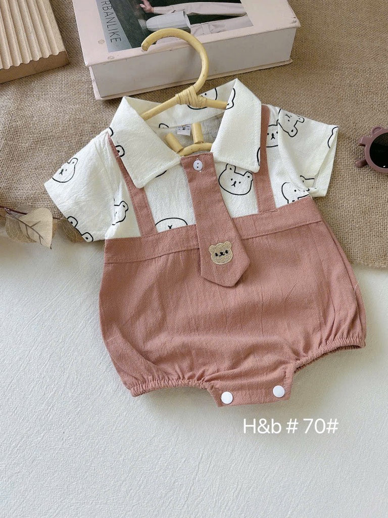 BD079-Body suit cà vạt nâu (04.11.059)