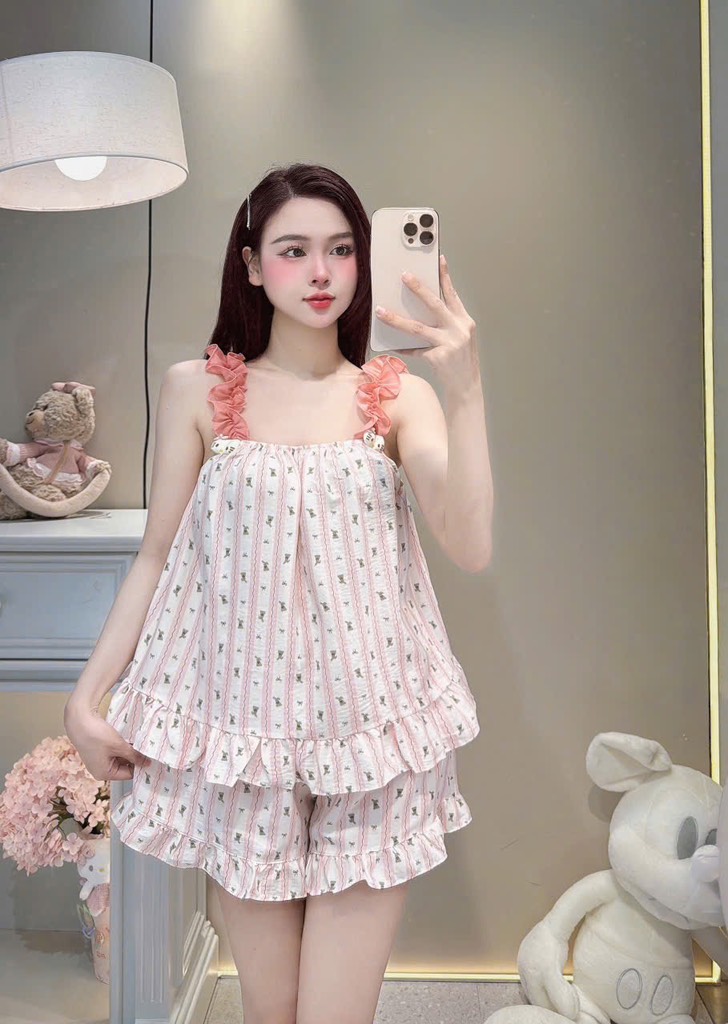 N061-Bộ ngủ 2 dây đũi đùi 40-60kg