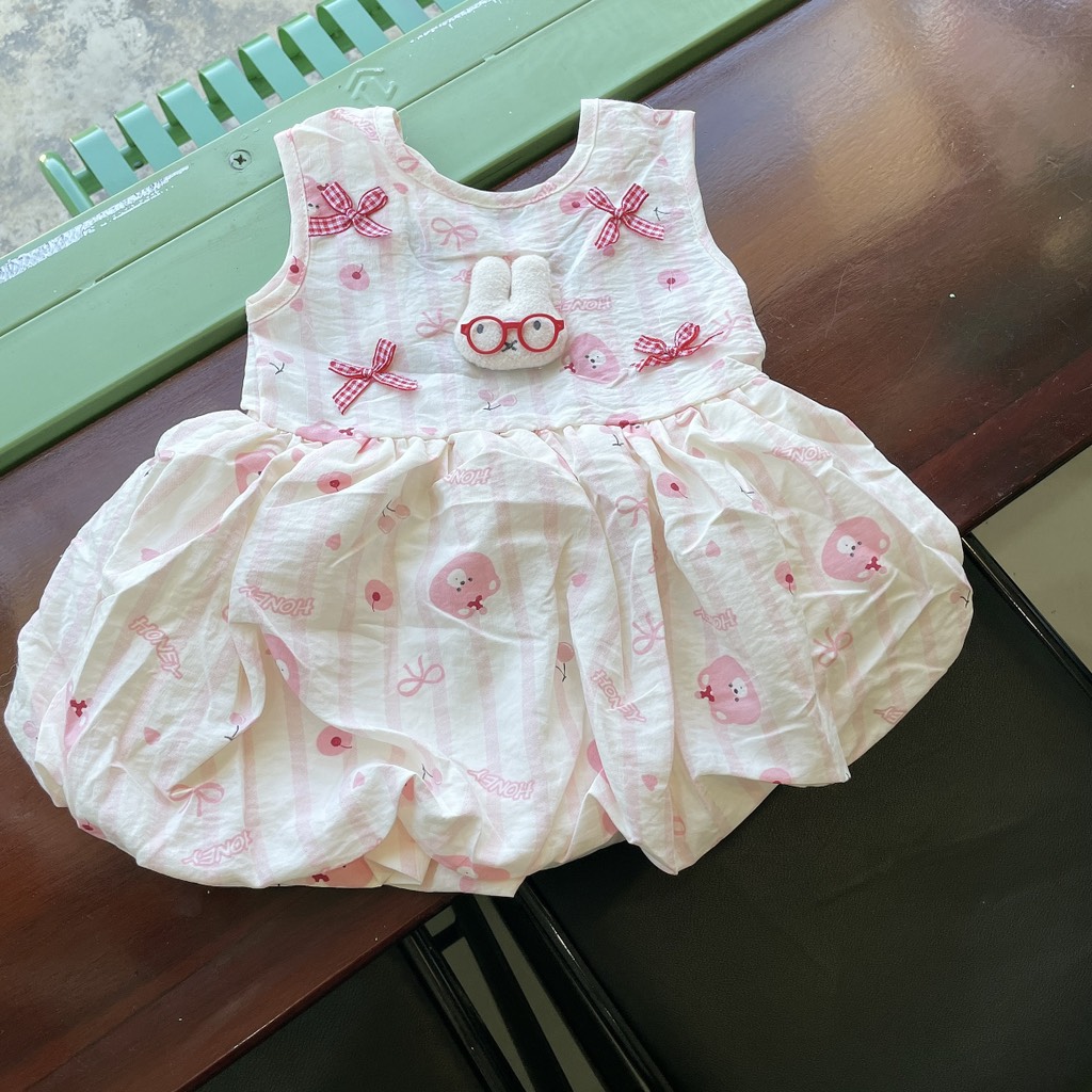 V422-Váy đũi bí logo thỏ SN (08.14kg)